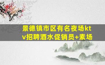 景德镇市区有名夜场ktv招聘酒水促销员+素场